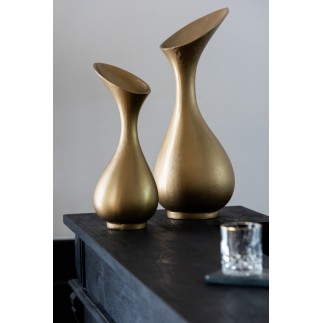 Vaso in alluminio oro 19x17x45cm