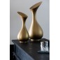 Vaso in alluminio oro 19x17x45cm Vaso in alluminio oro 19x17x45cm