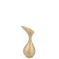 Vaso in alluminio oro 19x17x45cm Vaso in alluminio oro 19x17x45cm