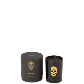 Vela perfumada preta 10x9,5x11 cm