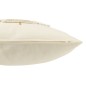Cuscino natalizio quadrato in cotone bianco 45x45x12 cm