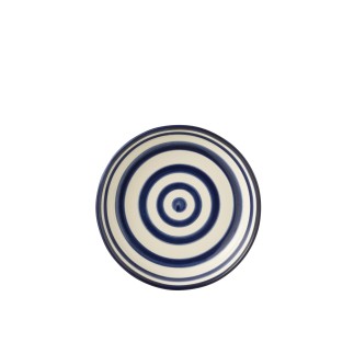 Plat en céramique bleu marine 25x25x6 cm