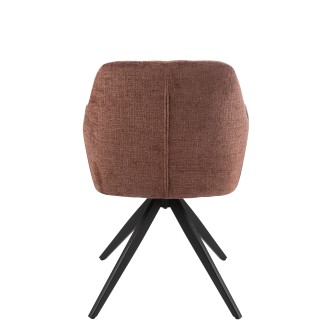 Sedia in metallo marrone 58x56,5x85 cm