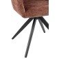 Sedia in metallo marrone 58x56,5x85 cm