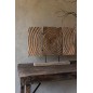 Triptyque sculpté en bois manguier naturel 65x8.5x47.5 cm Triptyque sculpté en bois manguier naturel 65x8.5x47.5 cm