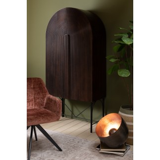 Sedia in metallo marrone 58x56,5x85 cm