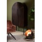 Sedia in metallo marrone 58x56,5x85 cm