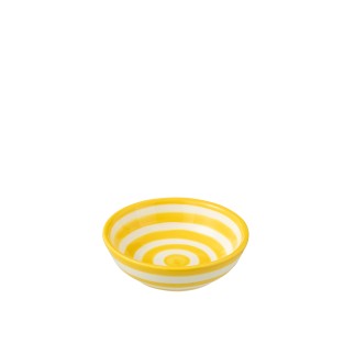 Coppetta in ceramica gialla 14x14x6 cm