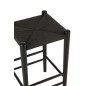 Sgabello da bar in legno di faggio nero 38x38x66,4 cm Sgabello da bar in legno di faggio nero 38x38x66,4 cm
