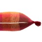 Cuscino con floche in tessuto multicolore 45x45x10 cm