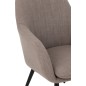 Cadeira em metal cinza-escuro 68x65x83 cm Cadeira em metal cinza-escuro 68x65x83 cm