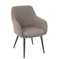 Sedia in metallo color talpa 68x65x83 cm