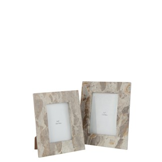 Cornice per foto 13x18 cm in marmo bianco 21x2x26 cm