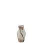 Vaso in porcellana beige 14x13,5x26,5 cm