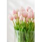 Ramo de 7 tulipanes artificiales de color rosa sintético de 17x10x46 cm Ramo de 7 tulipanes artificiales de color rosa sintético de 17x10x46 cm