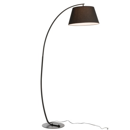 Lámpara de pie de metal negro 106x56x188 cm