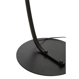 Lámpara de pie de metal negro 106x56x188 cm