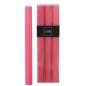 Lot de 6 bougies baton 9H rose 2.2x2.2x24 cm Lot de 6 bougies baton 9H rose 2.2x2.2x24 cm