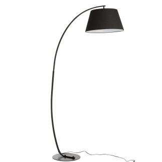 Lámpara de pie de metal negro 106x56x188 cm