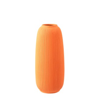 Vase en céramique orange 20.5x20.5x45.5 cm