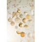 Scatola di 4 palline di Natale in vetro oro 10x10x10 cm Scatola di 4 palline di Natale in vetro oro 10x10x10 cm