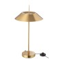 Lampada a fungo in metallo dorato 30,5x30,5x56 cm