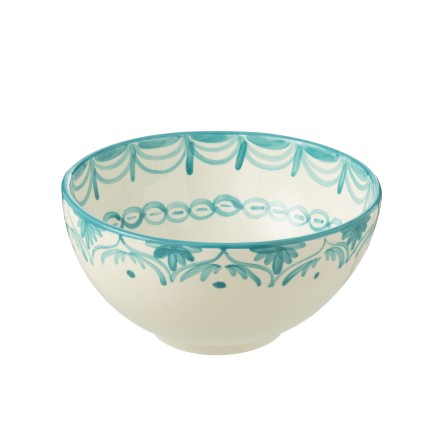 Insalatiera in ceramica blu chiaro 28x28x14 cm
