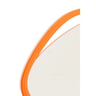 Espelho irregular com moldura em madeira laranja 120x3x50 cm