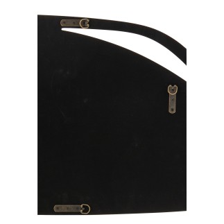 Miroir irrégulier cadre bois orange 120x3x50 cm