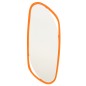 Espejo irregular con marco de madera naranja 120 x 3 x 50 cm Espejo irregular con marco de madera naranja 120 x 3 x 50 cm