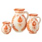 Garrafa de cerâmica laranja 20x20x26 cm Garrafa de cerâmica laranja 20x20x26 cm