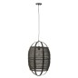 Lámpara colgante de tela negra 37*37*56 cm
