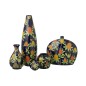 Vase ananas en porcelaine multicouleur 16.5x16.5x53 cm Vase ananas en porcelaine multicouleur 16.5x16.5x53 cm