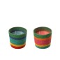 Candela profumata multicolore 12x12x11.5 cm Candela profumata multicolore 12x12x11.5 cm