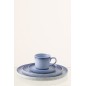 Piatto piano in ceramica blu 26,7x26,7x2 cm Piatto piano in ceramica blu 26,7x26,7x2 cm