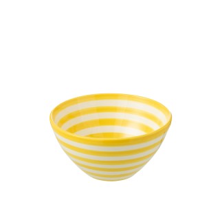 Saladier en céramique jaune 28x28x14 cm