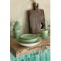 Bol en porcelaine vert 14x14x6 cm Bol en porcelaine vert 14x14x6 cm