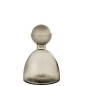 Bouteille déco avec bouchon en verre gris 20x20x29 cm Bouteille déco avec bouchon en verre gris 20x20x29 cm