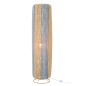 Lampada da terra in corda e metallo blu 34x34x137 cm