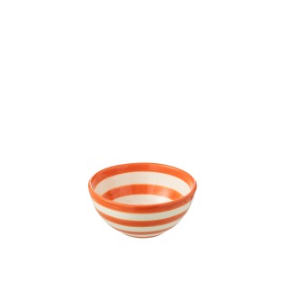 Bol en céramique orange 14x14x6.5 cm