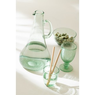 Verre à vin vert clair H15cm