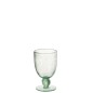 Vaso de vino de vidrio verde claro de 15 cm de altura Vaso de vino de vidrio verde claro de 15 cm de altura