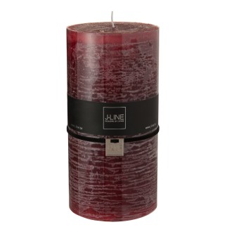 Candela cilindrica 140H bordeaux 10x10x20 cm
