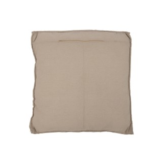 Coussin carré en textile naturel 70x70x10 cm