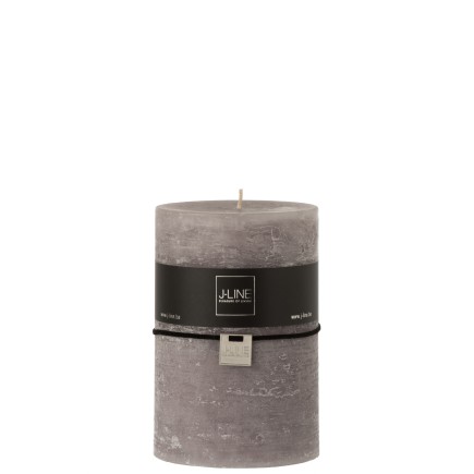 Candela cilindrica grigia scuro L10*l10*H15cm
