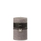 Vela cilíndrica cinza escuro L10xl10xH15cm Vela cilíndrica cinza escuro L10xl10xH15cm