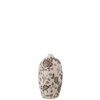Vase en céramique multicouleur 13.5x13.5x24 cm