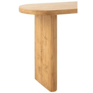 Mesa de madera natural 150x50x75 cm