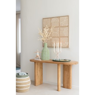 Mesa de madera natural 150x50x75 cm
