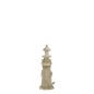 Phare décoratif en bois blanchi 10.5x10.5x30.5 cm Phare décoratif en bois blanchi 10.5x10.5x30.5 cm
